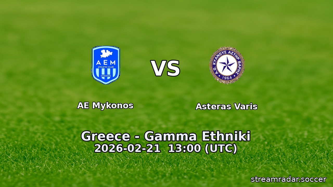 AE Mykonos vs Asteras Varis