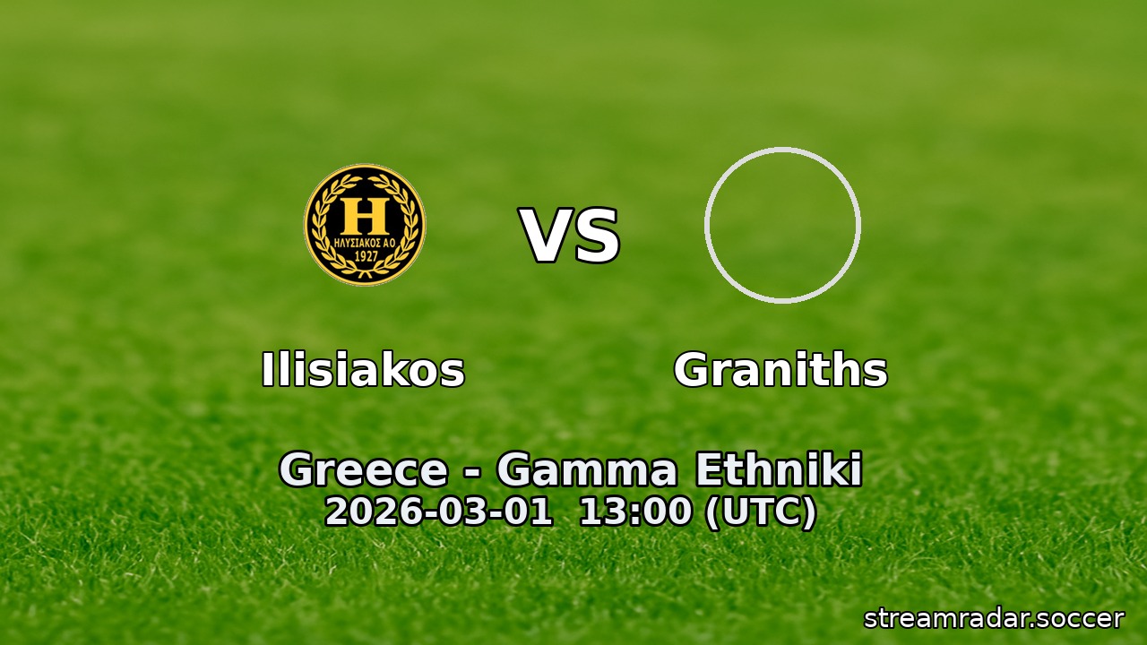 Ilisiakos vs Graniths