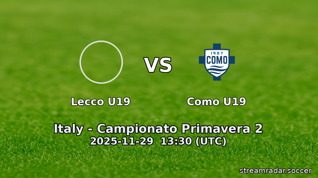 Lecco U19 vs Como U19