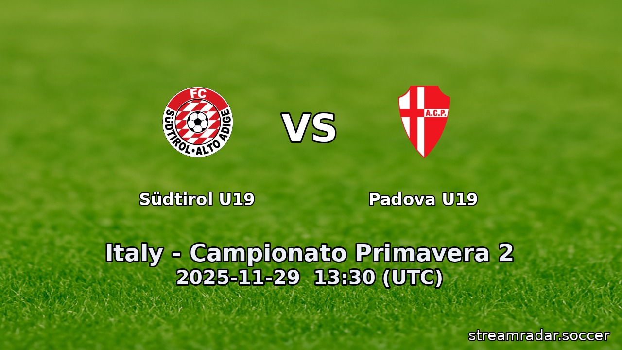 Südtirol U19 vs Padova U19
