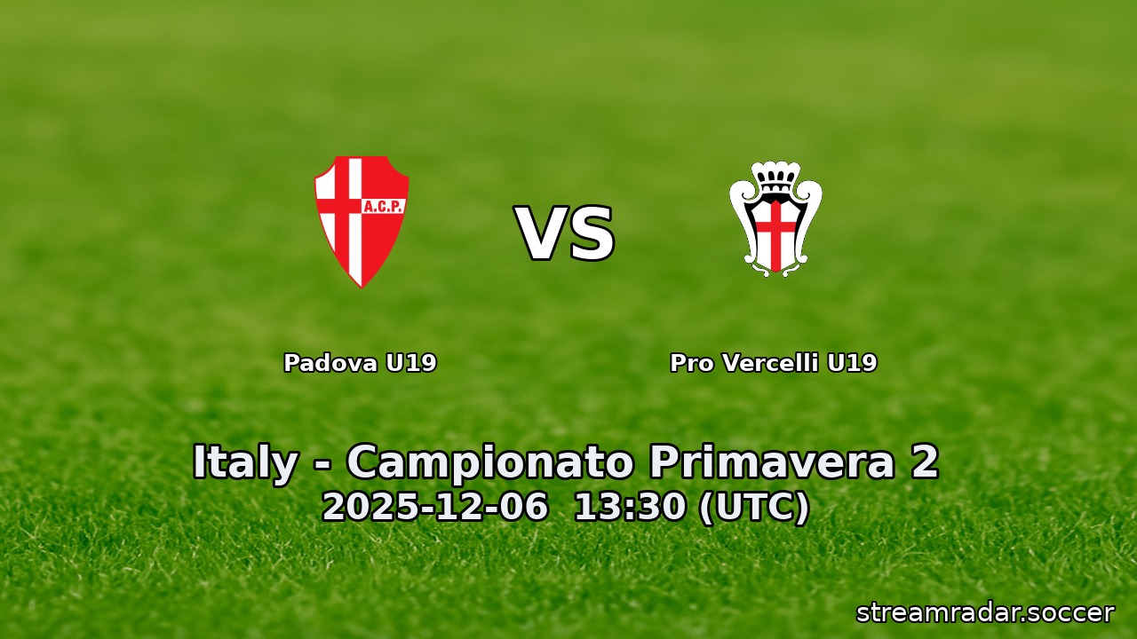 Padova U19 vs Pro Vercelli U19