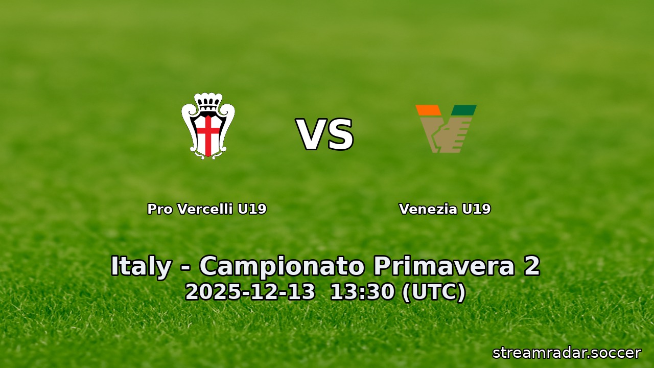 Pro Vercelli U19 vs Venezia U19