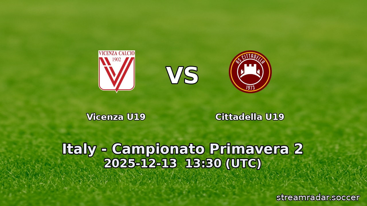 Vicenza U19 vs Cittadella U19