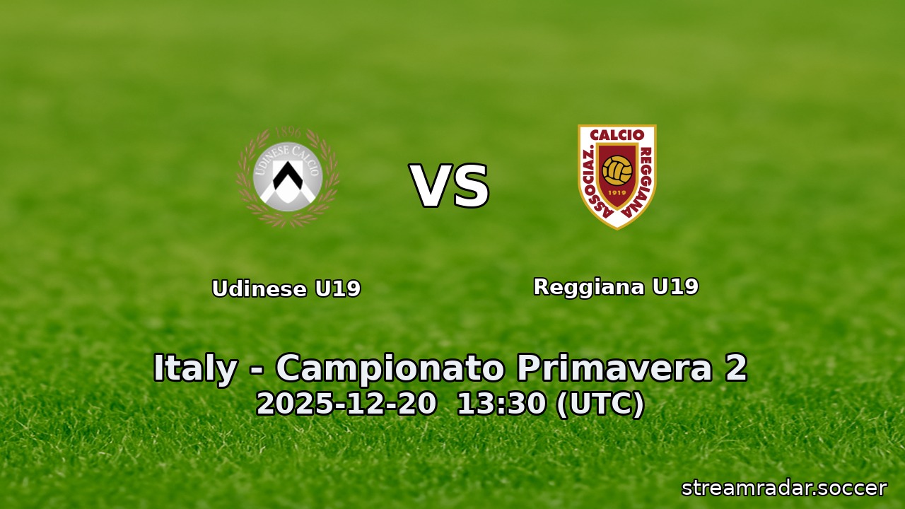 Udinese U19 vs Reggiana U19