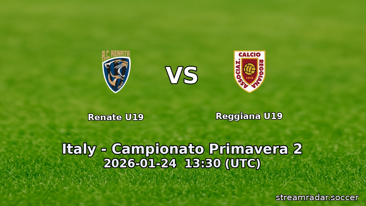 Renate U19 vs Reggiana U19