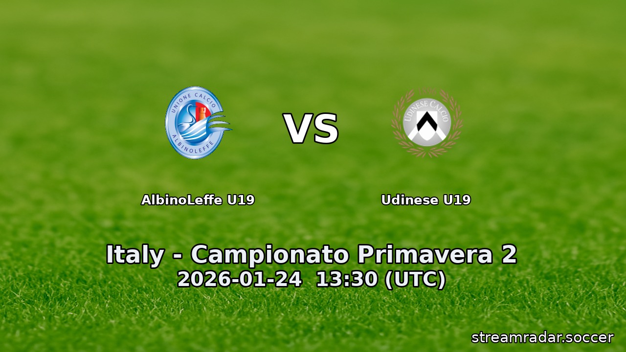 AlbinoLeffe U19 vs Udinese U19