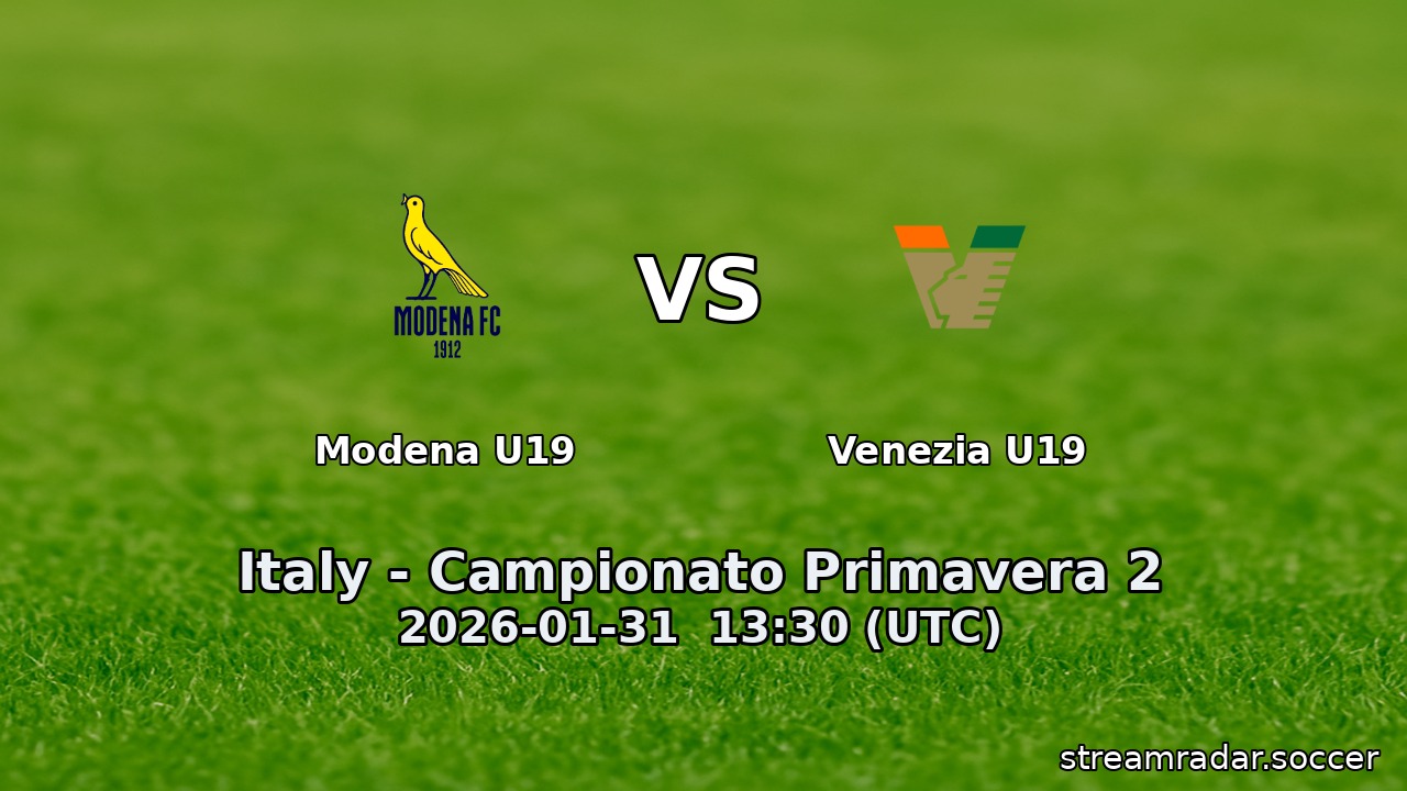 Modena U19 vs Venezia U19