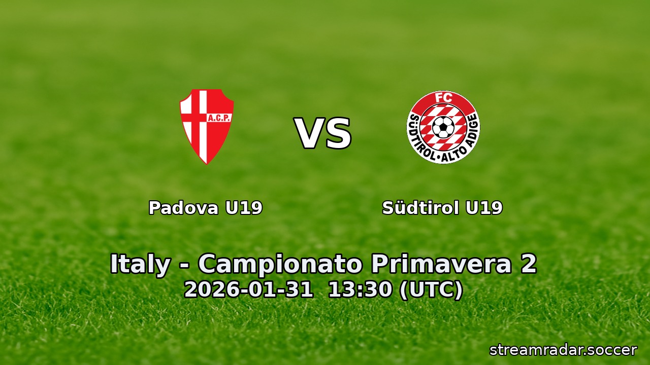 Padova U19 vs Südtirol U19