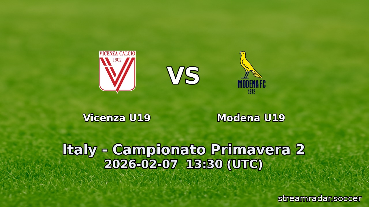 Vicenza U19 vs Modena U19
