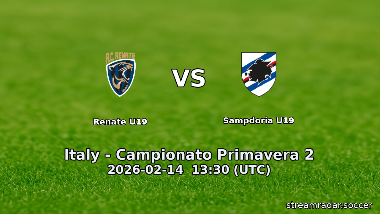 Renate U19 vs Sampdoria U19