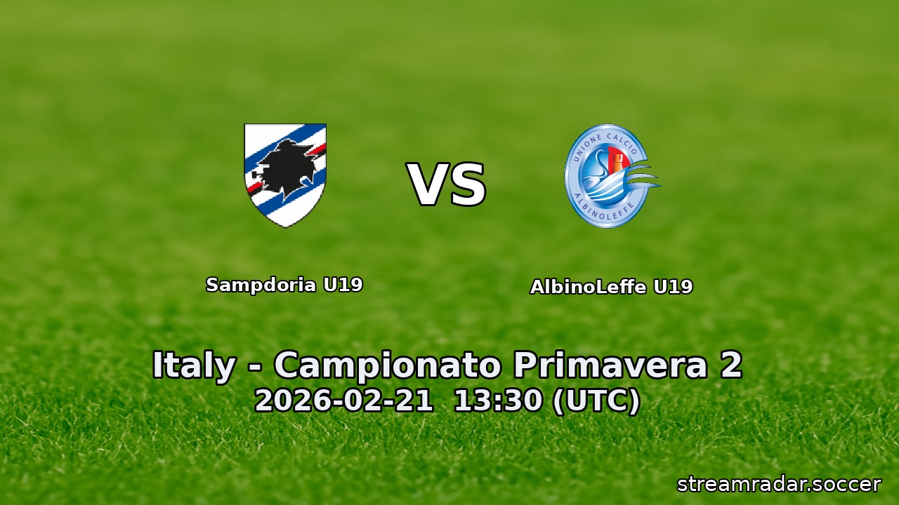 Sampdoria U19 vs AlbinoLeffe U19