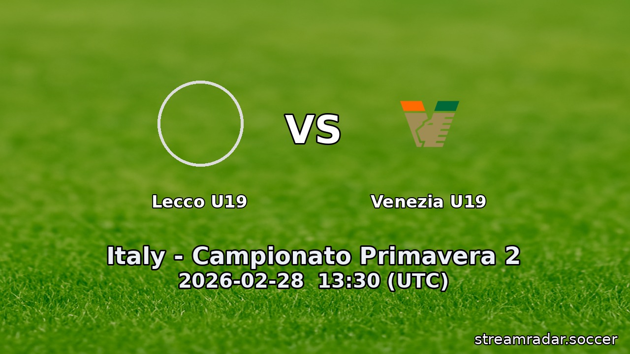 Lecco U19 vs Venezia U19
