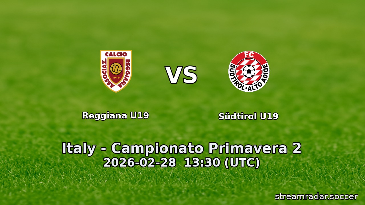Reggiana U19 vs Südtirol U19