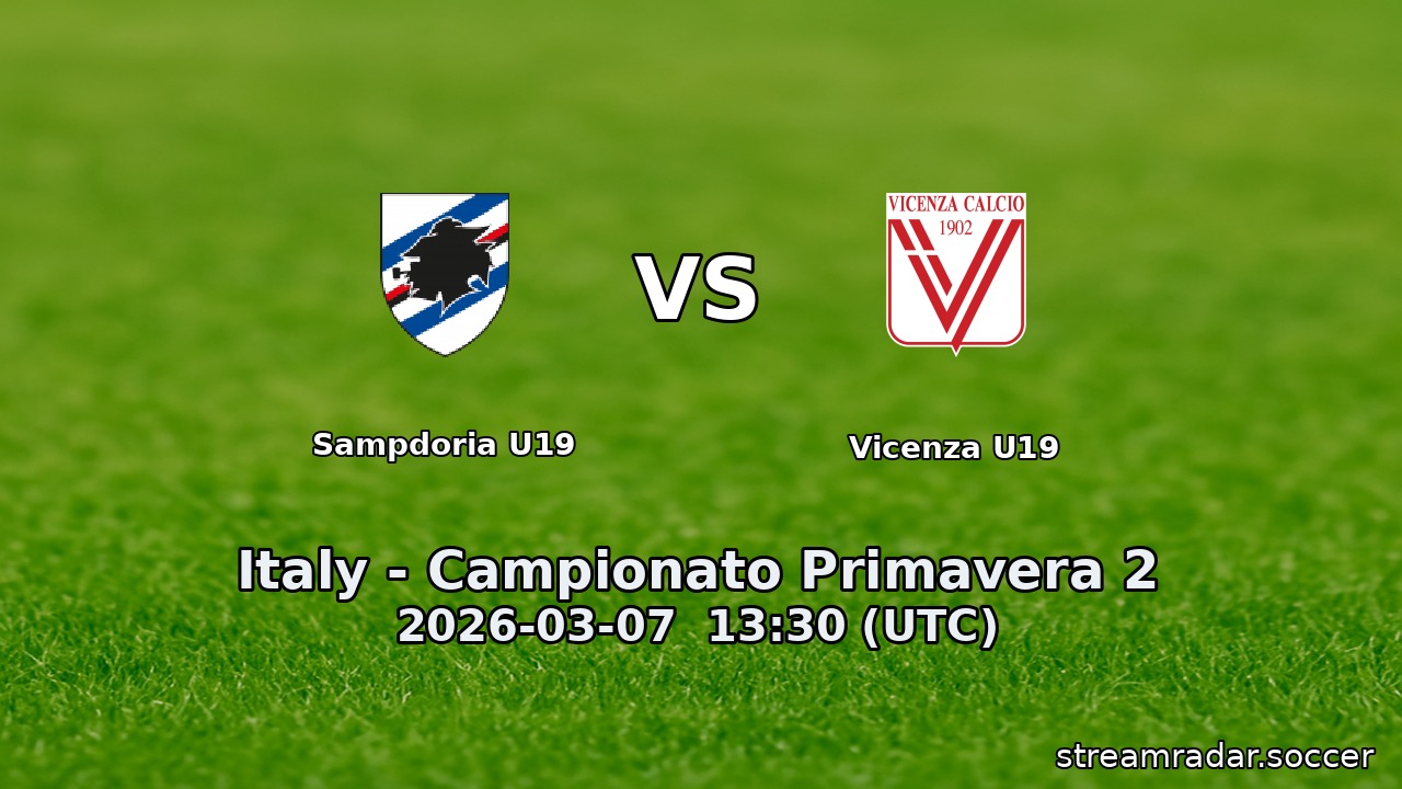 Sampdoria U19 vs Vicenza U19