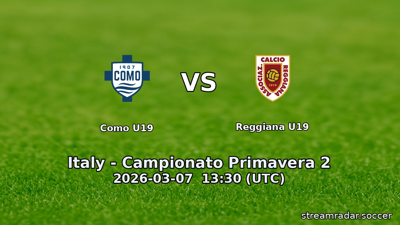 Como U19 vs Reggiana U19