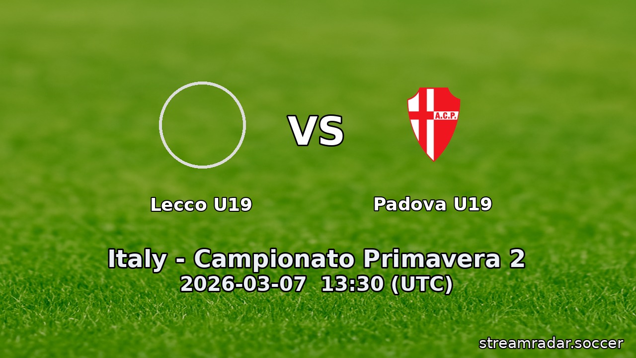 Lecco U19 vs Padova U19