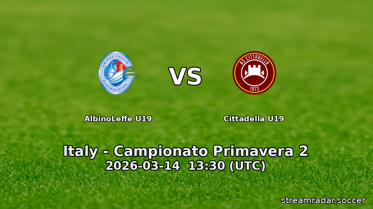 AlbinoLeffe U19 vs Cittadella U19