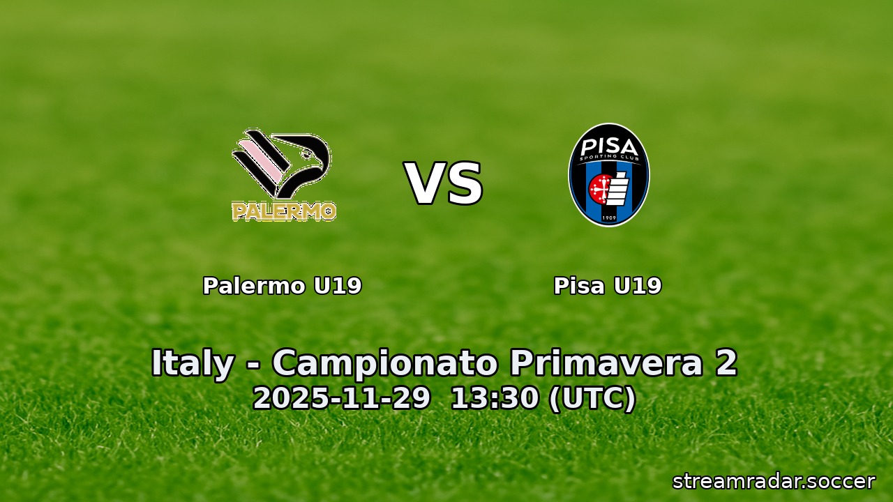 Palermo U19 vs Pisa U19