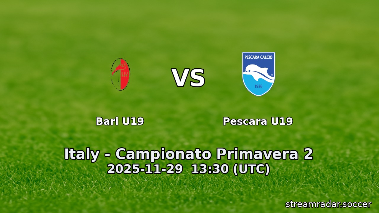 Bari U19 vs Pescara U19