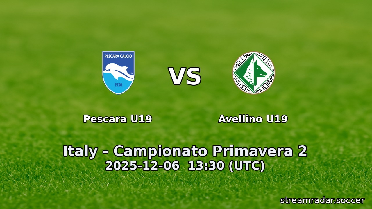 Pescara U19 vs Avellino U19