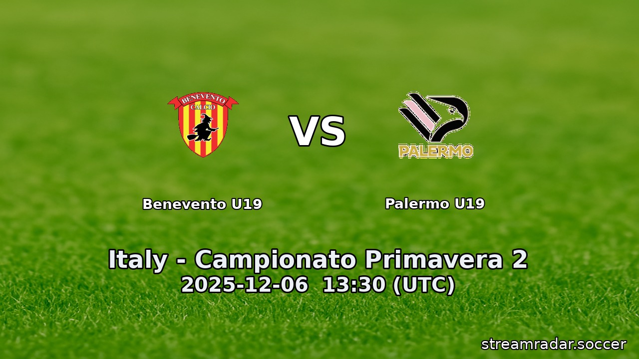 Benevento U19 vs Palermo U19