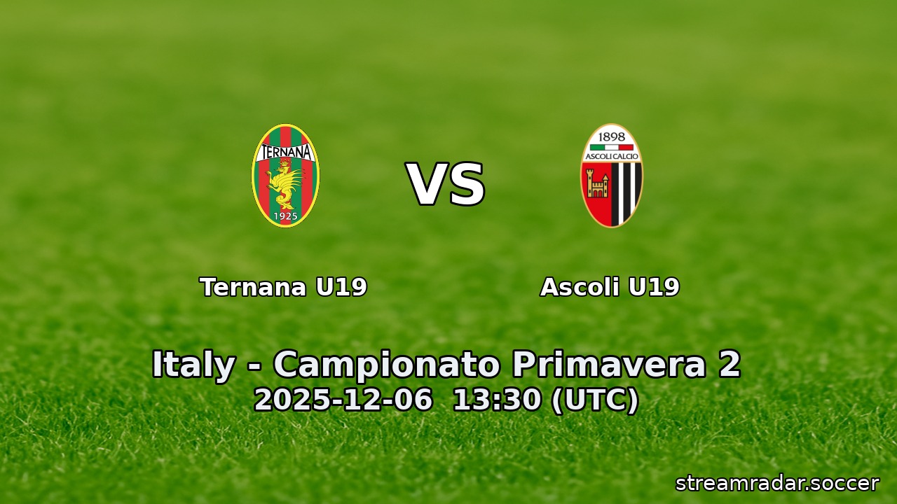 Ternana U19 vs Ascoli U19