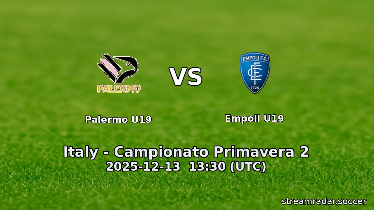 Palermo U19 vs Empoli U19