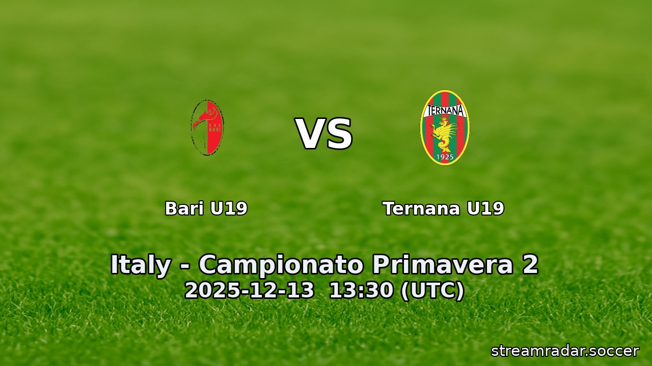 Bari U19 vs Ternana U19