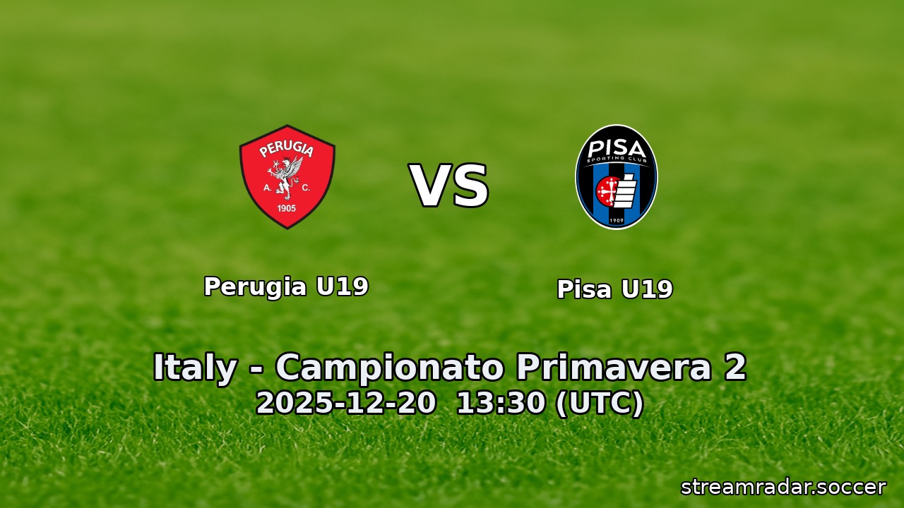 Perugia U19 vs Pisa U19