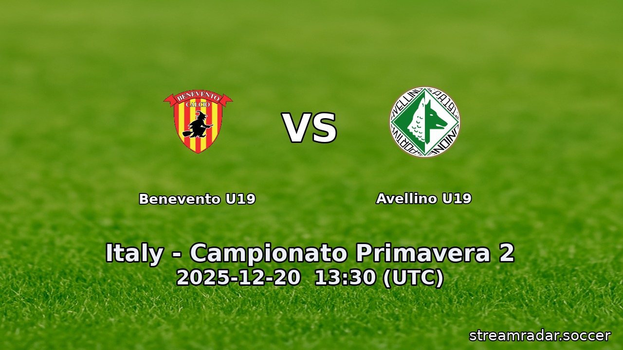 Benevento U19 vs Avellino U19