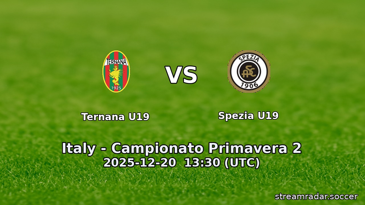 Ternana U19 vs Spezia U19