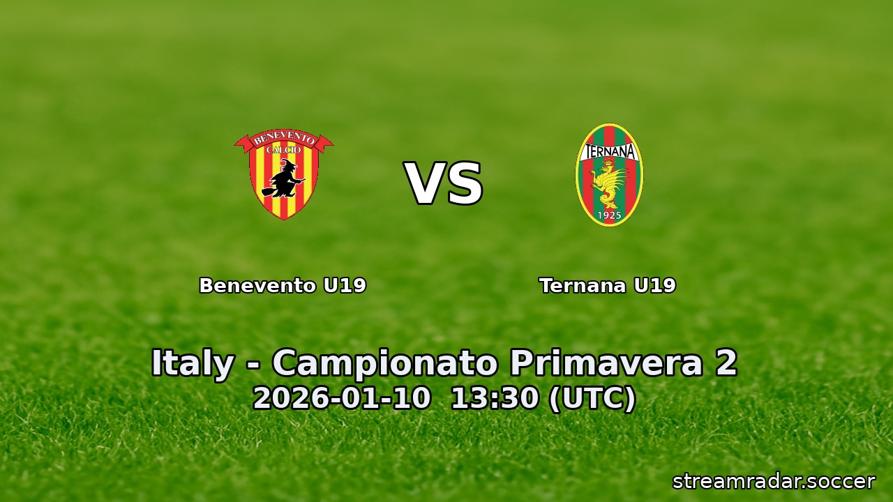 Benevento U19 vs Ternana U19