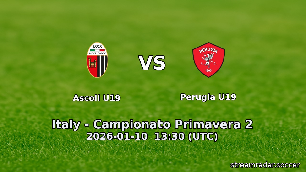 Ascoli U19 vs Perugia U19