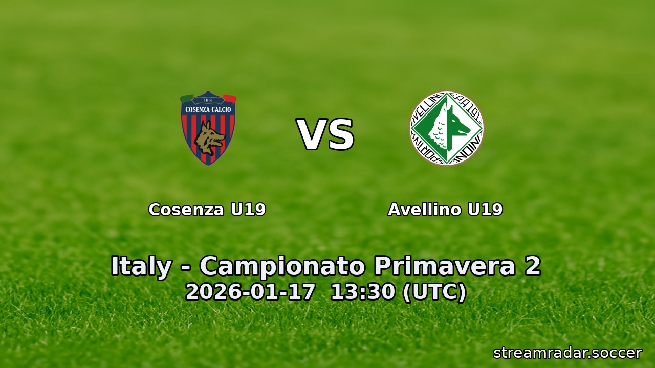 Cosenza U19 vs Avellino U19