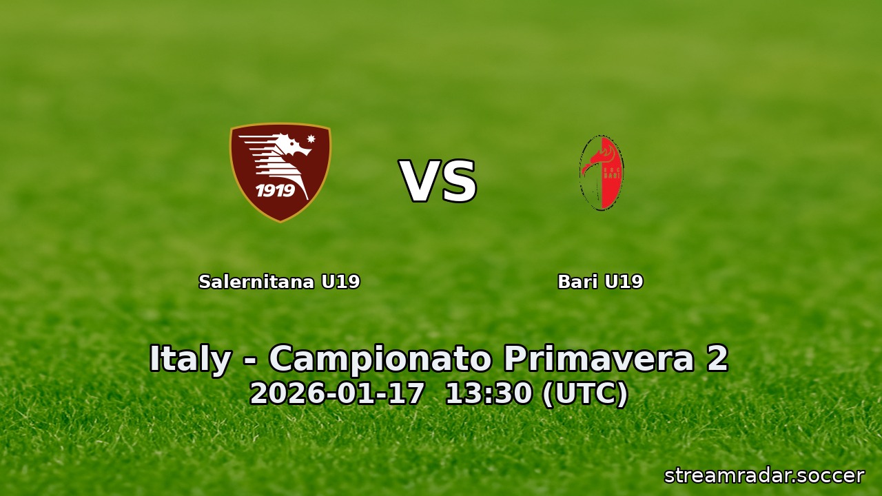 Salernitana U19 vs Bari U19