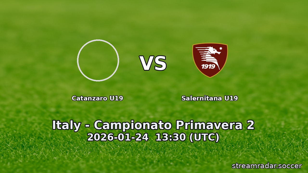 Catanzaro U19 vs Salernitana U19