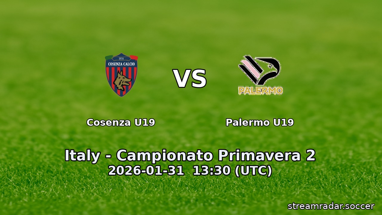 Cosenza U19 vs Palermo U19