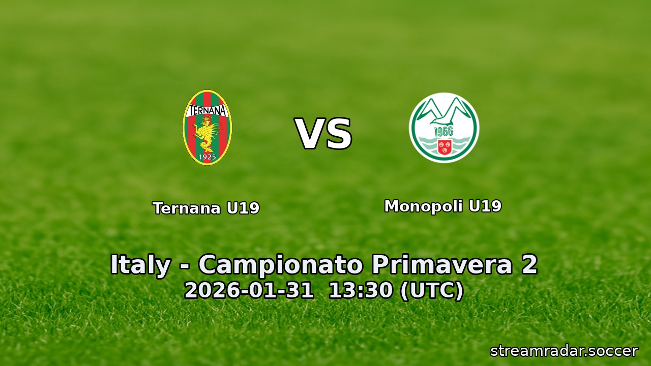 Ternana U19 vs Monopoli U19