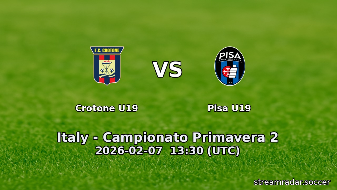 Crotone U19 vs Pisa U19
