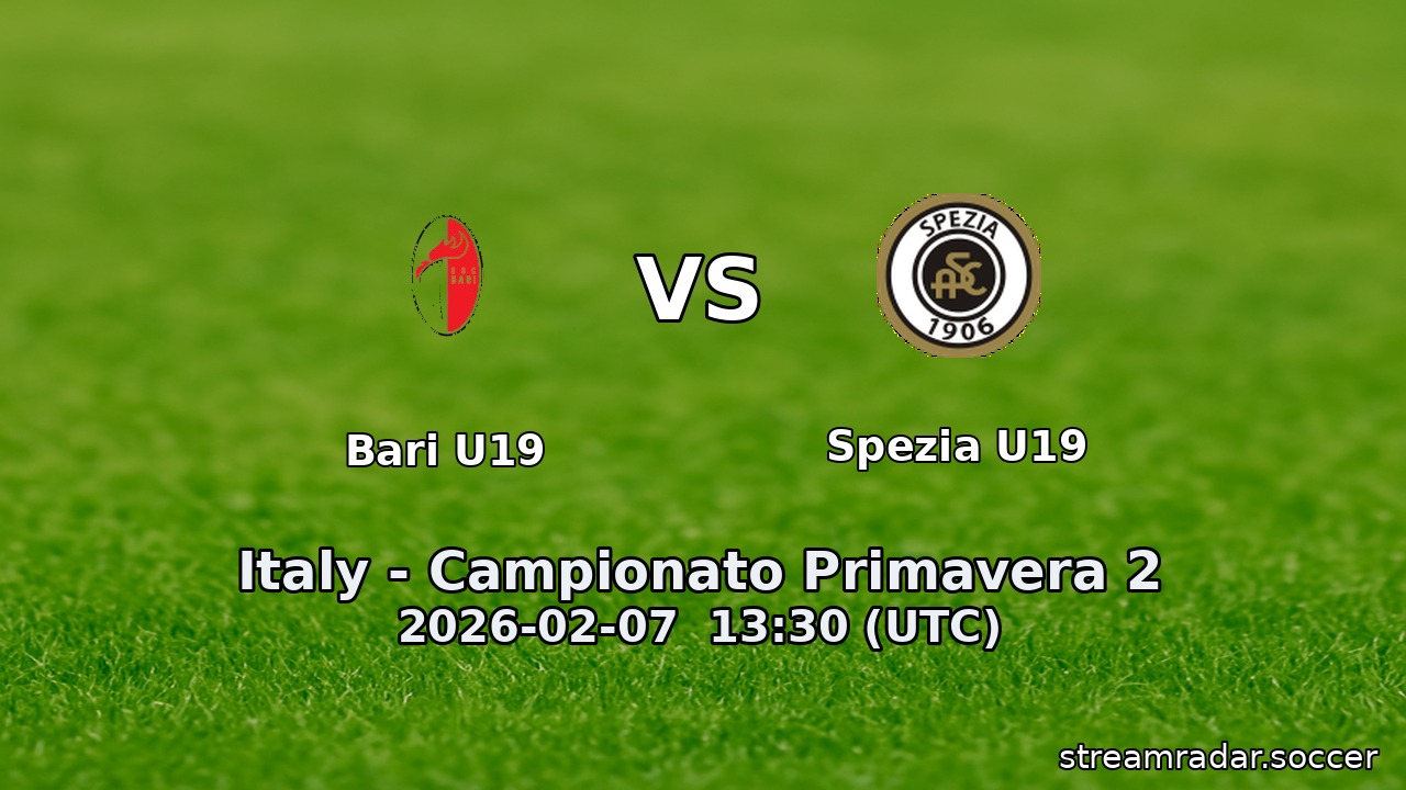 Bari U19 vs Spezia U19