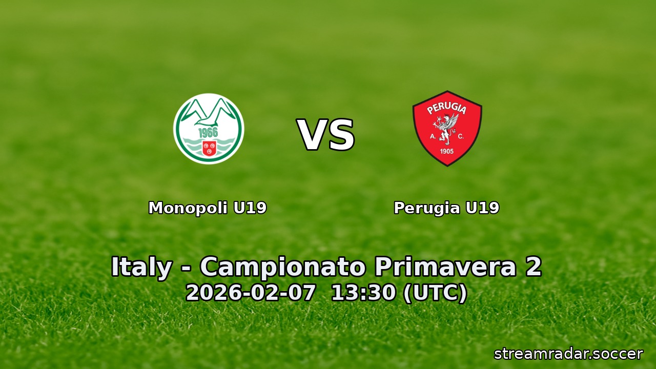 Monopoli U19 vs Perugia U19