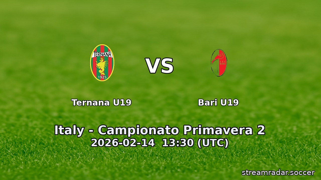 Ternana U19 vs Bari U19