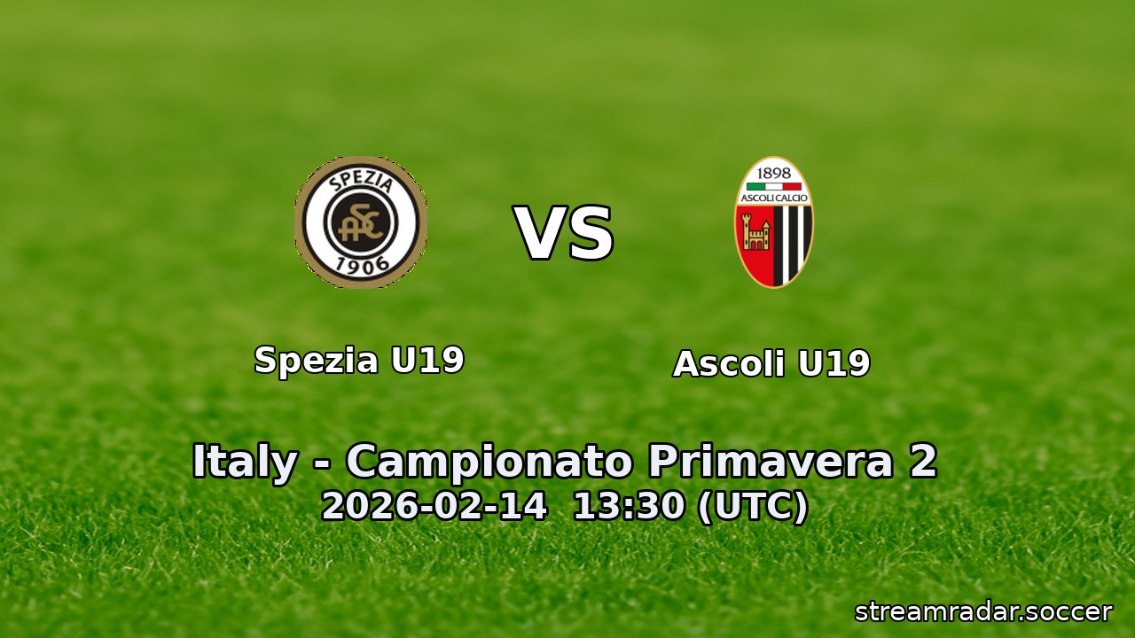Spezia U19 vs Ascoli U19