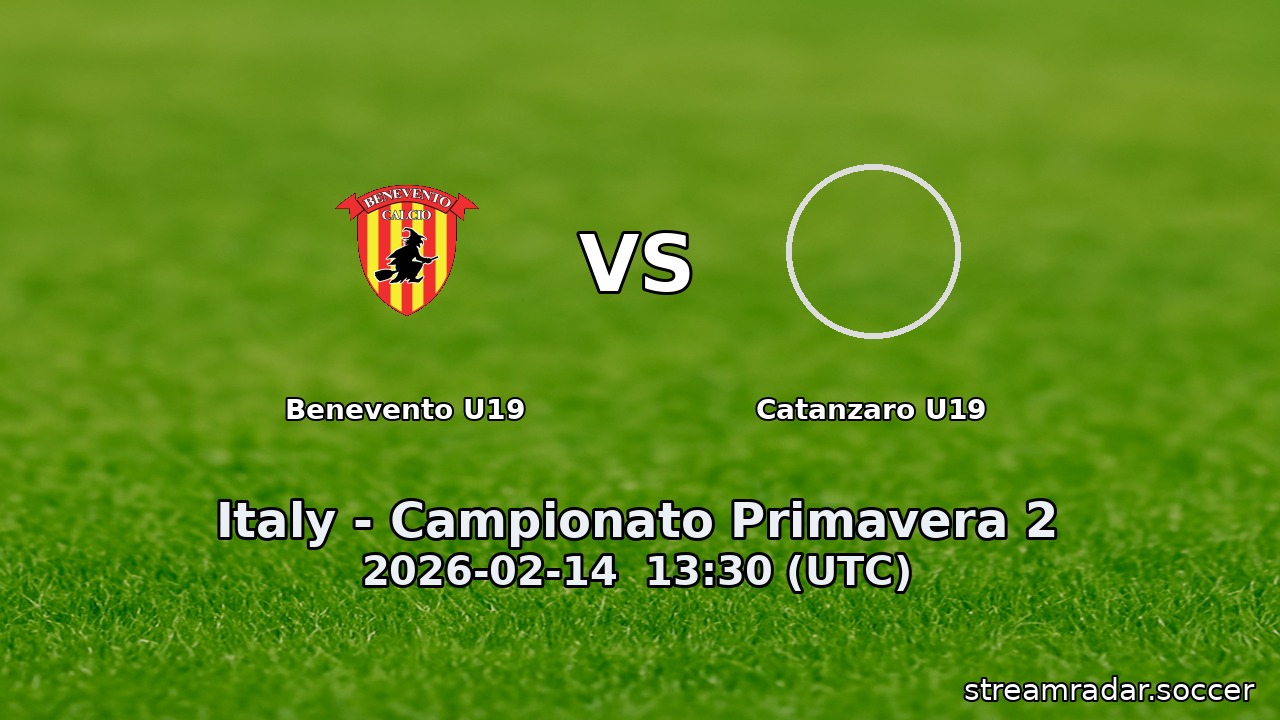 Benevento U19 vs Catanzaro U19