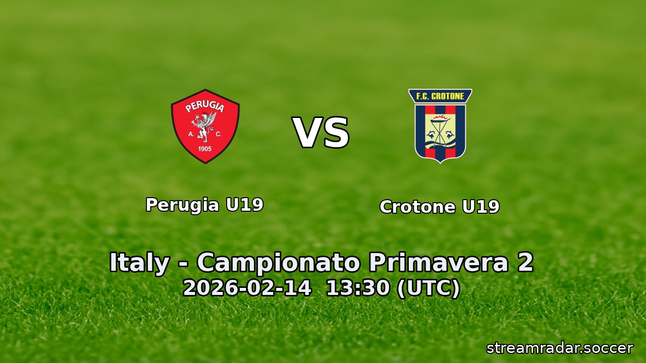 Perugia U19 vs Crotone U19