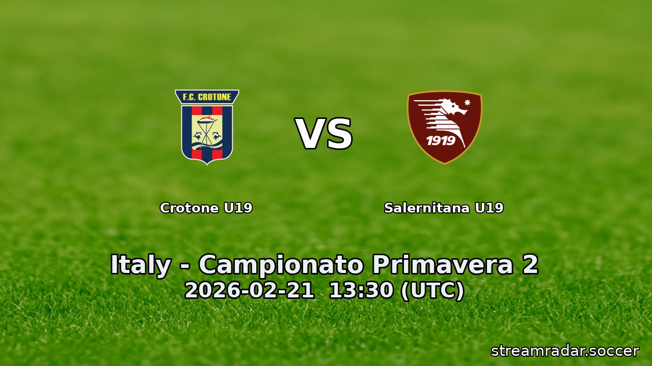 Crotone U19 vs Salernitana U19