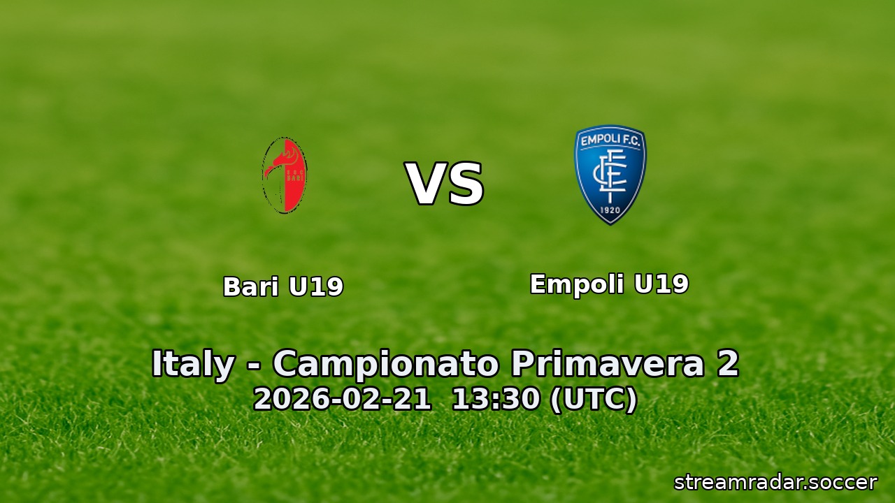 Bari U19 vs Empoli U19