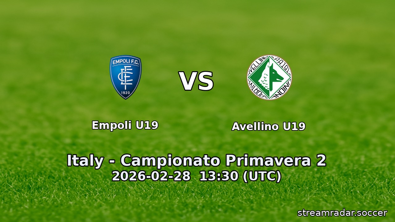 Empoli U19 vs Avellino U19