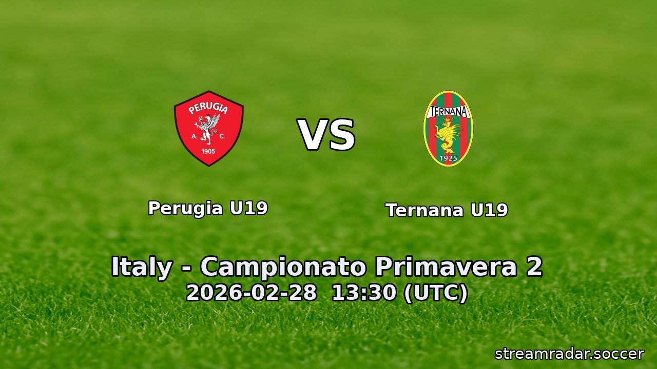 Perugia U19 vs Ternana U19