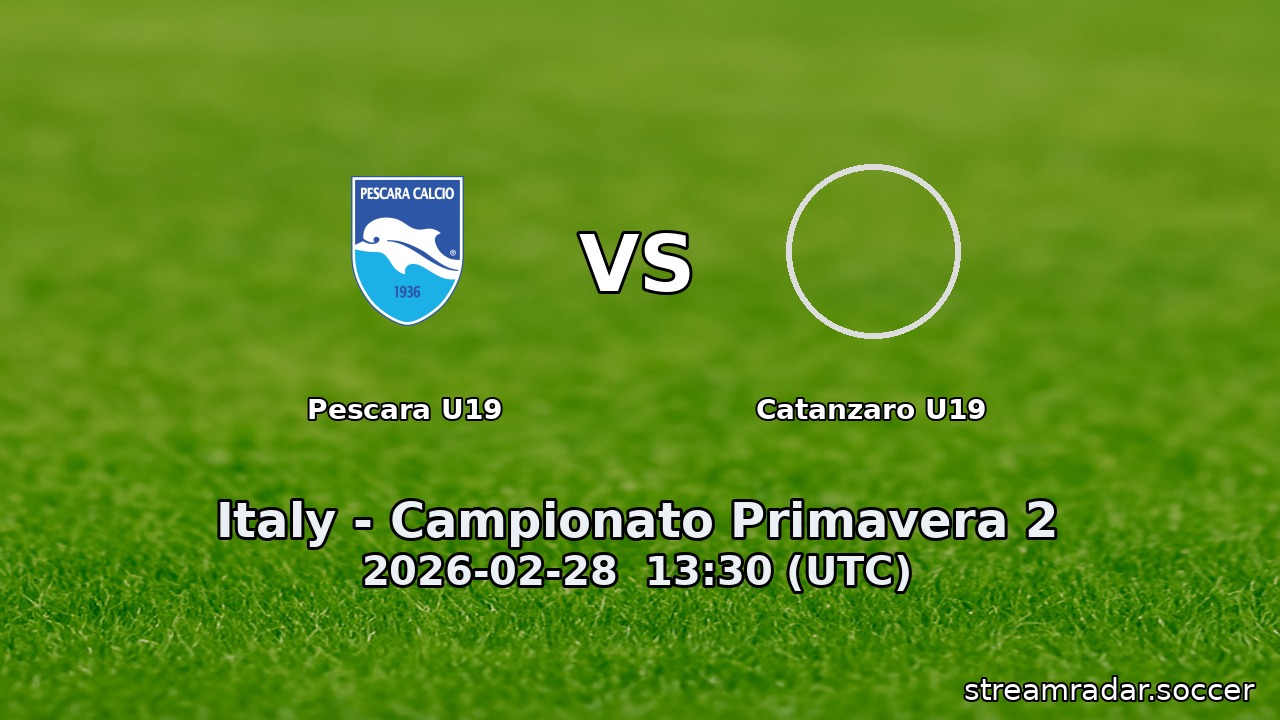 Pescara U19 vs Catanzaro U19